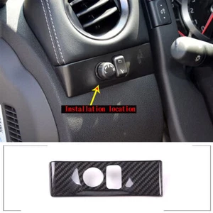 Carbon Fiber Side Mirror Adjustment Switch Cover Trim For Nissan GTR R35 2008-16 - Imagen 1 de 9