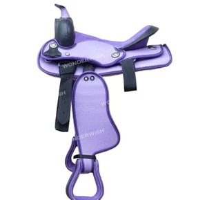 Juego de silla de montar de caballo de barril sintético Western Cordura color púrpura tamaños 10" - 18" - Imagen 1 de 1
