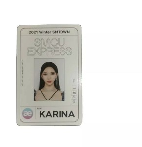 2021 Winter SMTOWN SMCU Express aespa Version KARINA Pass Card Photocard