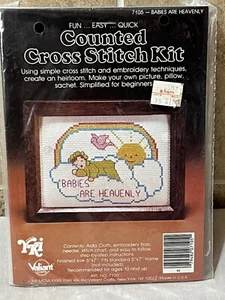 Valiant Crafts gezähltes Kreuzstich-Set - Babys sind der Himmel - Bild 1 von 3
