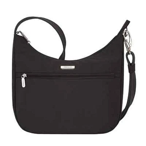 Travelon Anti-Diebstahl Essentials East/West Hobo Bag Handtasche Schwarz - Bild 1 von 9