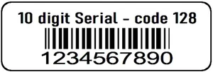 Custom Bar Code 1000 Roll Sequential Consecutive Number Serial Label Stickers - Picture 1 of 1