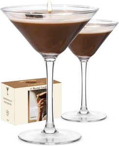 Confezione 2 Candele Caffè Martini Regali Donna, Candele Profumate Regali Unici per - Foto 1 di 6