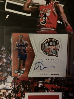 Chronicles Joe Dumars Veterano 2019-20 Auto Salón de la Fama Playoff Pistones Detroit Foto 1 de 2