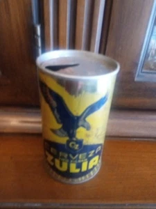 Cerveza Zulia Beer Can, EMPTY Pull Tab Beer can, Old steel can from Venezuela - Picture 1 of 8