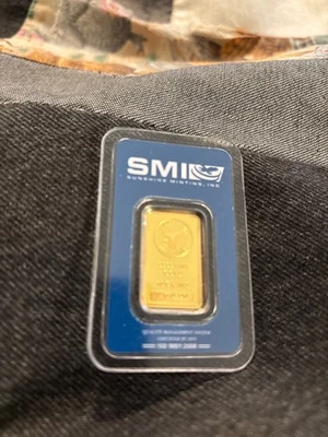 10 Gram Certified Gold Bar Gemmy! - Image 1 of 2