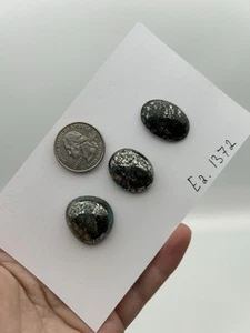 Natural Turquoise Cabochon With Pyrite 23g. 115ct. #E2.1372 - Picture 1 of 8