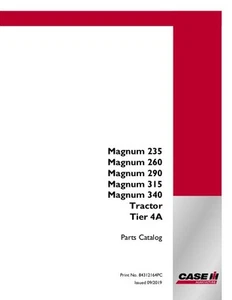 CASE IH MAGNUM 235,260,290,315,340 TIER 4A CATALOGO RICAMBI TRATTORE - Foto 1 di 1