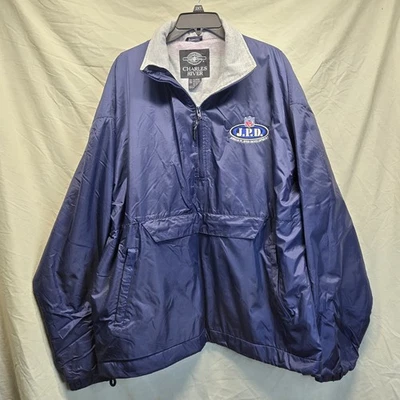 NFL Junior Player Development Windbreaker Jacket Men's XL Chamois Lined 1/4 Zip - Image 1 of 4