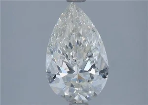 Pear Cut 1.73 CT Certificate GIA Natural Mined Diamond Loose J color SI2 clarity - Picture 1 of 2