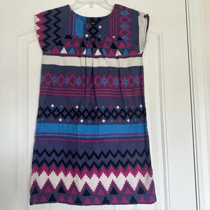 TEA Collection Designer Southwestern Aztec Belzu Dress Girls sz 12 - Picture 1 of 10
