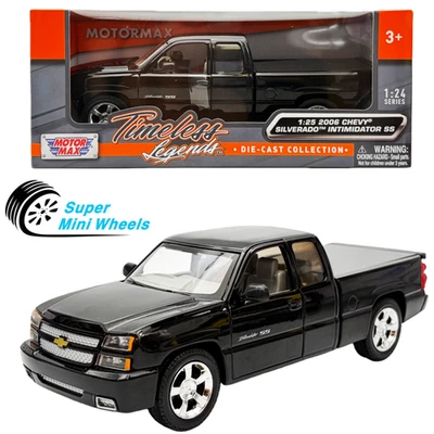 Motormax 1:24 2006 Chevy Silverado Intimidator SS Black - Image 1 of 4