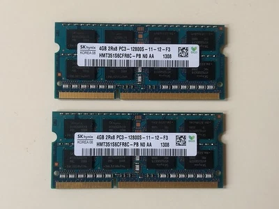 Hynix 2 x 4Gb (8Gb total) DDR3-1600 (PC3-12800) modules, HMT351S6CFR9C, tested - Image 1 of 2