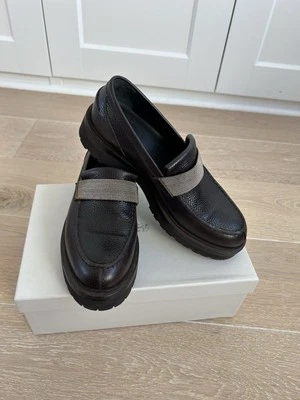 MOCASINES PLATAFORMA MONILLI MARRÓN OSCURO BRUNELLO CUCINELLI 39 Foto 1 de 4