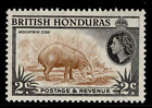British Honduras Qeii Sg180, 2C Yellow-Brown & Black, M Mint.