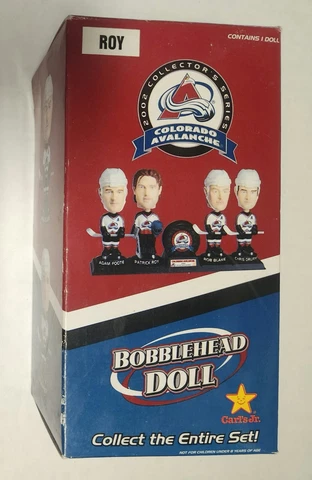 Patrick ROY Colorado AVALANCHE 🔥 2002 Carl’s Jr. Collectors Series Bobble Head Cover