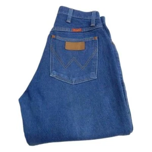 Wrangler Cowboy Cut Jeans 14MWZG Straight Blue 26 Leg 34 W26 L34 Zip Fly (Q1533 - Picture 1 of 9