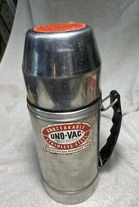 Termos de acero inoxidable irrompibles UNO-VAC, ¿21 OZ? De colección - década de 1980 hecho en EE. UU. - Imagen 1 de 11