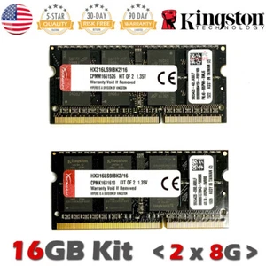 HyperX IMPACT 16GB Kit DDR3L 1600 ( 2 x 8GB ) Laptop RAM SODIMM HX316LS9IBK2/16 - Picture 1 of 4