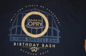 Grand Ole Opry Oktober 2015 90th Anniversary Birthday Bash L T-Shirt schwarz - Bild 1 von 2