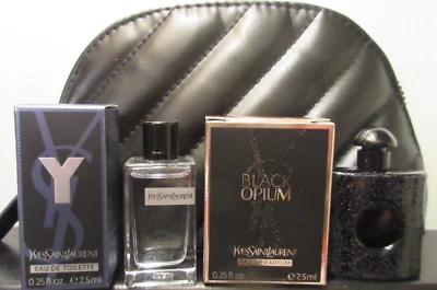 Yve Saint Laurent YSL Mini Negro Opio EDP y EDT Set de Regalo HUELE BUENA AYUDA PERROS Foto 1 de 4