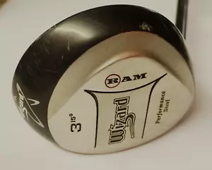Left Handed Ram Wizard 15 Degree 3 Wood Regular Graphite Shaft - Picture 1 of 3