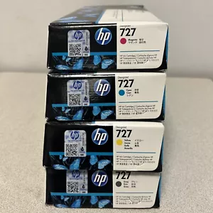 (4) Nuevo juego de cartuchos de tinta Designjet Color HP 727 300 ml -2020 - Imagen 1 de 4