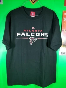 NFL Atlanta Falcons Black Medium Short Sleeve T-shirt . (17) - Picture 1 of 5