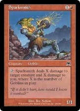 Sparksmith x4 NM-VLP Magic the Gathering MTG Onslaught, # 235