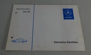 Elektrischer Schaltplan Mercedes S-Klasse W116 350 SE Einspritzer Stand 02/1974 - Bild 1 von 1
