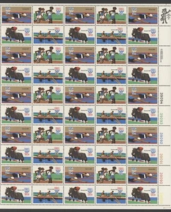 1979 US Scott #1791-1794 15¢ Summer Olympics Sheet of 50 MNH - Picture 1 of 1