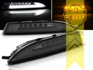 LED Frontblinker für VW Scirocco 3 mit Standlicht schwarz smoke - Bild 1 von 3