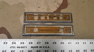 1980-1991 Jeep Wagoneer SJ Pair of Interior Window Door Switch Please Woodgrain - Picture 1 of 8