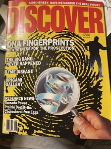 Discover Magazine June 1988 DNA Fingerprints, Lyme Disease, Tornado Power - Foto 1 di 2