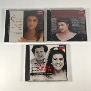 3 Cecilia Bartoli Cds New Sealed If You Love Me Mozart Portraits Impatient Lover - Picture 1 of 7