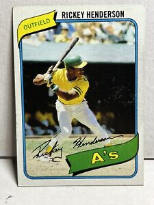 1980 Topps Set-Break #482 Rickey Henderson NR-MINT Rookie Card Baseball A’s  MLB