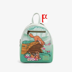 Mochila Floral Loungefly Disney Fox and the Hound Tod & Copper Playtime Bosque - Imagen 1 de 4
