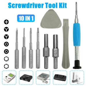 10 in 1 For Nintendo Switch SNES N64 NES Wii Triwing Screwdriver Repair Tool Kit - Picture 1 of 12
