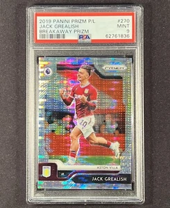 JACK GREALISH 2020 Panini Prizm Breakaway Soccer Card ASTON VILLA EPL #270 PSA 9 - Picture 1 of 2