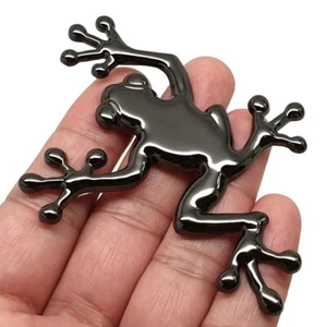 Car Metal Frog Sticker Emblem Badge for Car Black Windows Side Boot Bonet - Picture 1 of 6