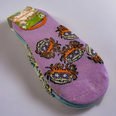 NUEVO Nickelodeon Mujer Calcetín Forros Rugrats Bob Esponja Ren Stimpy 5 Pares Talla 4-10 Foto 1 de 4