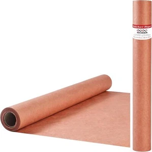 Pink Butcher Paper Roll Unwaxed 17.7 Inch x 33 Feet, BBQ Peach Wrapping Paper fo - Picture 1 of 7