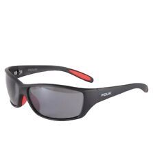 French Connection Sports Mens Rectangle Wrap Sunglasses Black 