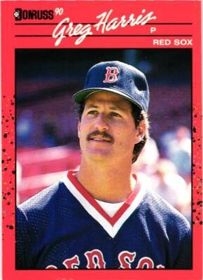 1990 Donruss #582c Greg Harris - Image 1 of 2