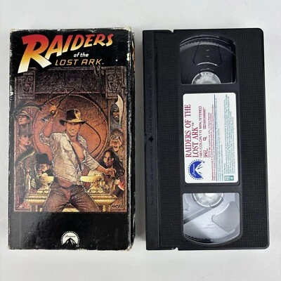 Raiders of the Lost Ark (VHS 1981) #1376 Paramount Vintage Indiana Jones - Image 1 of 4