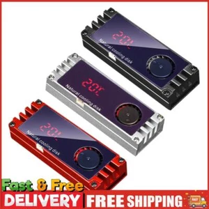 NGFF M.2 SSD Heatsink Cooler with Turbo Cooling Fan Digital Temperature Display - Afbeelding 1 van 11