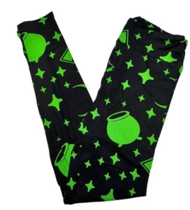 LuLaRoe Womens Leggings Size TC2 Witches Brew Cauldron Wicked Cute Plus 18+ NWT - Picture 1 of 4
