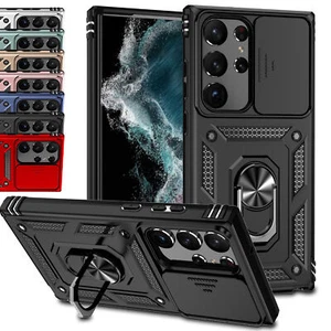 Hybrid Armor Ring Stand Phone Case For Samsung S10 S20 S21 S22 S23 Ultra Note 20 - Picture 1 of 78