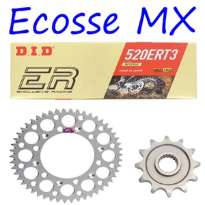 Suzuki RM125 88-10 Gold DID ERT3 Kit Pignone Argento Catena Resistente Renthal - Foto 1 di 1