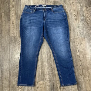 Vigoss THOMPSON TOMBOY Size 20 High Rise Ankle Straight Jeans Denim Pants 38x28 - Picture 1 of 12